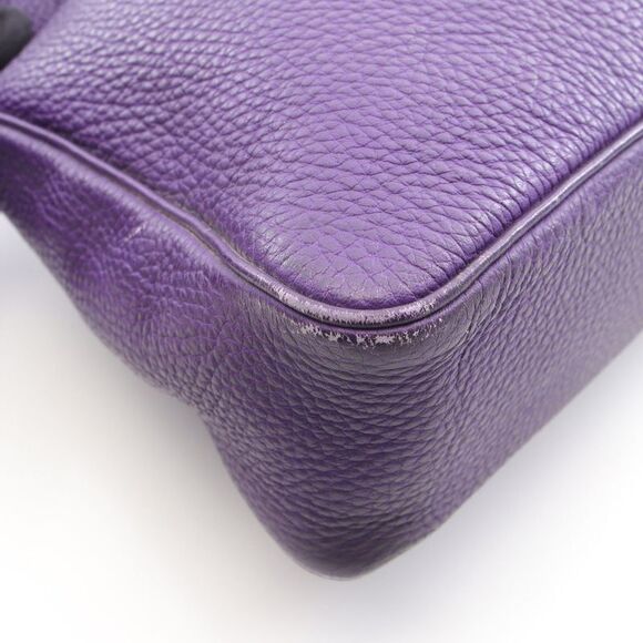 Hermes Shoulder Bag Masai PM Iris Leather Masai PM Iris Women's Used B - Picture 8 of 13